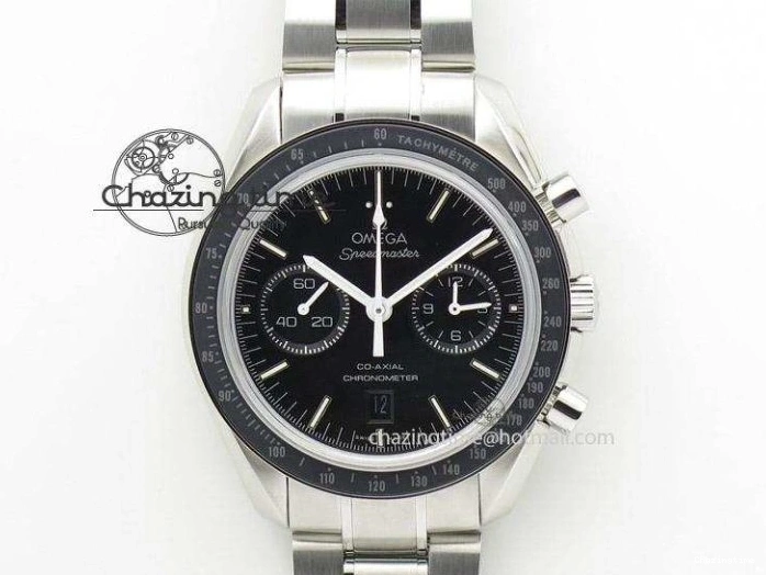 0215 Breathable Seamaster Professional Chrono RG Black Ceramic Black Dial On Black Gummy Strap A 8214